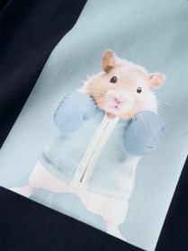 NAME IT T-shirt Voto Navy Blazer Boxing Hamster